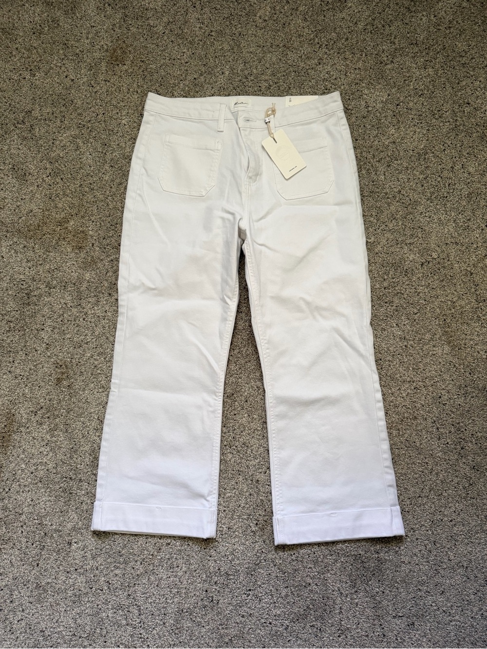 KanCan White Wide-Leg Jeans - Flare Hem